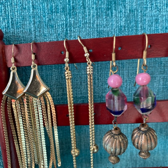 Lot of Earrings TEN Pairs with Display Stand - Picture 10 of 11